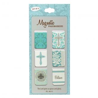 MGB 013 Magnetiske Bokmerker- The Lord Gives Us Grace And Glory (6 pack)